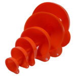 Iwh set d'entonnoir, 6 pices, orange