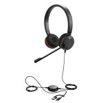 Jabra evolve 30 ii ms duo casque filaire usb - c / usb - a et jack