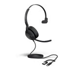 Jabra evolve2 50 ms mono casque filaire usb - c / usb - a + bluetooth Jabra evolve2 50 ms mono casque filaire usb - c / usb - a + bluetooth