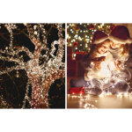 Guirlande lumineuse led, 160 ampoules, ip 44, vert