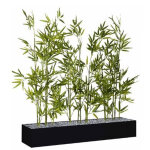 Jardinière artificielle basse - composition florale en bambous - l 80 cm - noir Jardinière artificielle basse - composition florale en bambous - l 80 cm - noir