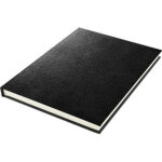 Cahier de croquis, a3, aspect peau de serpent, noir
