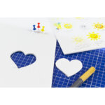 Carton plume, 500 x 700 mm, �paisseur: 5 mm, blanc