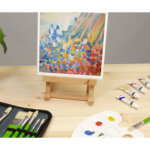 Set de pinceaux pour peinture � l'huile, 10 pi�ces