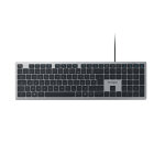 Kensington clavier standard filaire silencieux kb515 eq connexion usb - c / usb - a - gris spacial