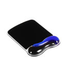 Kensington tapis de souris duo avec repose - poignet gel rglable - noir / bleu