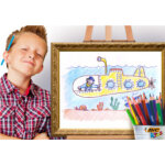 Kids crayons de couleur evolution ecolutions, pacuet de