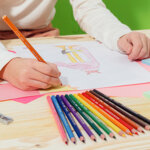 Kids crayons de couleur evolution ecolutions, paquet de