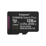 Kingston technology 128gb micsdxc canvas select plus gen3 150r a1 (adaptateur sd non inclus), 128 go, ...
