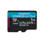 Kingston technology carte microsdxc canvas go plus gen4 200r a2 u3 de 1 to, pack unique sans adp, 1 to, ...