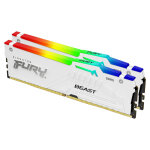 Kingston technology fury beast 64gb 6000mt / s ddr5 cl30 dimm (kit of 2) white rgb expo, 64 go, 2 x 32 ... Kingston technology fury beast 64gb 6000mt / s ddr5 cl30 dimm (kit of 2) white rgb expo, 64 go, 2 x 32 ...