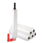 Kit de 6 bobines de film emballage étirable cast 17 microns 45 cm x 300 m + 1 dérouleur manuel offert ... Kit de 6 bobines de film emballage étirable cast 17 microns 45 cm x 300 m + 1 dérouleur manuel offert ...