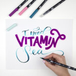 Kit de calligraphie 'advanced', kit de 10