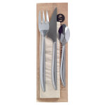 Kit couverts en inox 4 pièces - lot de 25 Kit couverts en inox 4 pièces - lot de 25