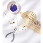 Kit de fermoirs pour bijoux, 70 pi�ces, or