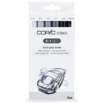 Kit de marqueurs ciao 5 + 1, couleurs grises