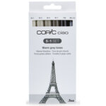 Kit de marqueurs hobbymarker ciao 5 + 1, teintes grises