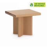 Kraftdesign table basse rectangulaire h. 50 cm en carton alvéolaire - kraft naturel Kraftdesign table basse rectangulaire h. 50 cm en carton alvéolaire - kraft naturel