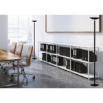 Lampadaire � led first, gris m�tallis�