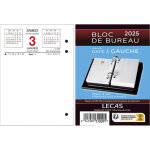 Lecas bloc phmride date  gauche, janvier  dcembre, 1 jour par page + note  droite, 8, 5x11, 5cm ...