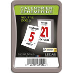 Lecas bloc phmride seul neutre, janvier  dcembre, 1 jour par page,  effeuiller, 6x9cm