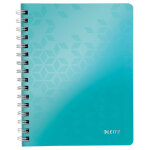 Leitz cahier a5 quadrill� 4x5 spiral� wow - couverture pp - feuilles - menthe