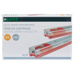 Leitz cassette d'agrafes k12 rouge - 80 feuilles