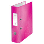 Leitz classeur à levier a4 wow 180° - carton 24 / 10e - dos 8 cm - rose Leitz classeur à levier a4 wow 180° - carton 24 / 10e - dos 8 cm - rose