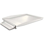 Leitz corbeille  courrier + plumier style en abs et zinc. coloris blanc
