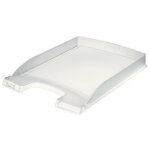 Leitz corbeille courrier plus slim. petite capacit. dim (lxhxp) : 25, 5x3, 5x35, 7 cm. coloris transparent. ...