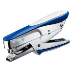 Leitz pince agrafeuse 5545 - agrafes n 10 - capacit 15 feuilles - bleu et argent