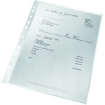 Leitz pochettes perfores transparentes graines recycles a4 polypropylne 90microns 11trous - lot ...