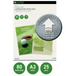 Leitz pochettes de plastification a3 ilam udt - transparente - epaisseur : 80 microns par face - bote ...