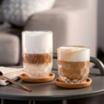 Leonardo verre � latte macchiato gocce, 380 ml