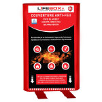 Lifebox couverture anti - feu 120 x 120 cm Lifebox couverture anti - feu 120 x 120 cm