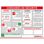 Lifebox panneau consignes de scurit
