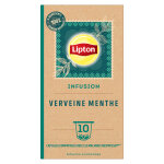 Lipton infusion verveine menthe - capsules compatibles nespresso - bo�te de 10