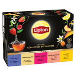 Lipton th noir assortiment parfums - coffret collection dcouverte - botes de 50 sachets