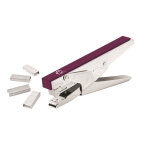 Little balance pince agrafeuse m�tal eb - 20 - agrafes 24 / 6 ou 26 / 6 - capacit� 20 feuilles - prune ...