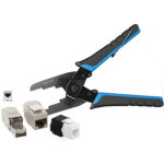 Logilink pince � sertir pour keystone & j45, noir / bleu