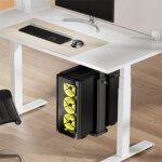 Support pour ordinateur, sous table ou mural, noir
