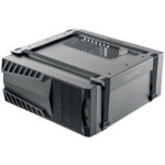 Support � sangles pour unit� centrale, acier, noir