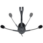 Logitech 981 - 000593, avec fil, bureau / centre d'appels, 20 - 20000 hz, 74 g, casque, gris