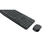 Logitech ensemble clavier - souris sans fil mk235 - noir