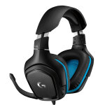 Logitech g g432 7. 1 surround sound wired gaming headset, casque, arceau, jouer, noir, bleu, binaural, ...