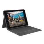 Logitech rugged folio, azerty, fran�ais, 1, 8 cm, 1, 2 mm, apple, ipad (7e g�n�ration) ipad (8e g�n�ration) ...