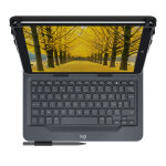Logitech universal folio avec clavier int�gr� pour les tablettes apple, android et windows 9 � 10 pouces, ...