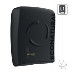 Distributeur essuie - mains enchev�tr�s lucart econatural noir