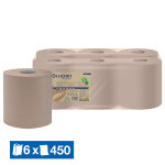 Lucart essuie - mains bobines  dvidage central lucart econatural l - one, lot de 6