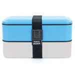 Lunch box yoko design, 2 compartiments, 1200ml, coloris bleu Lunch box yoko design, 2 compartiments, 1200ml, coloris bleu